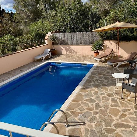 Apartment In Country House With Views And Pool Vespellá Kültér fotó