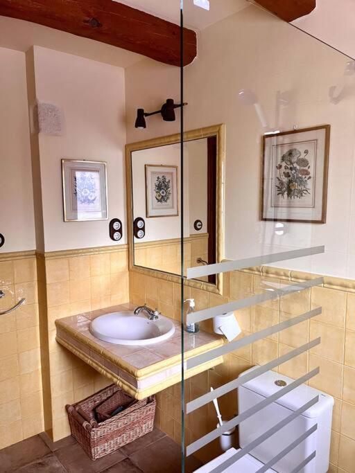 Apartment In Country House With Views And Pool Vespellá Kültér fotó